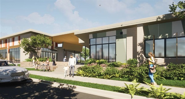 Artist impression of the Community hub facility design