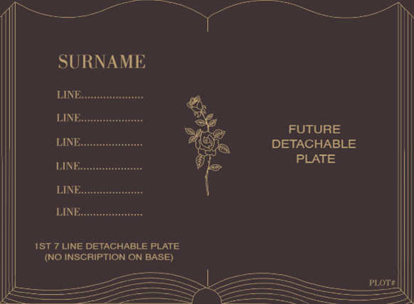 double bronze plaque example