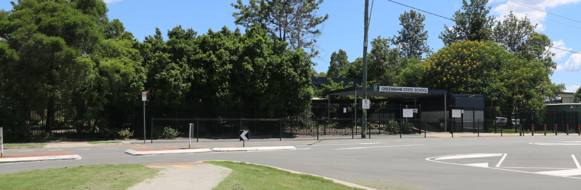 A view of the Greenbank Sate School from Goodna road