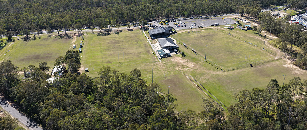 Aerial view of Greenbank Recreational Reserve (Middle Green)