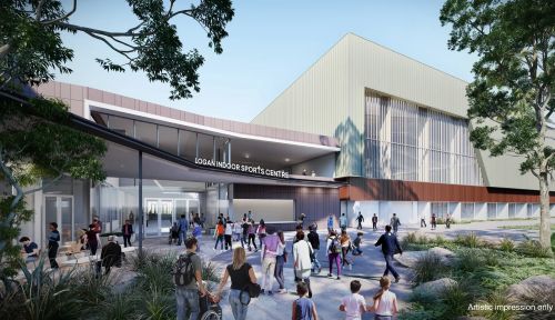Artists impression of the new Logan Indoor Sports Centre