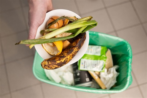 Leftover food in plates