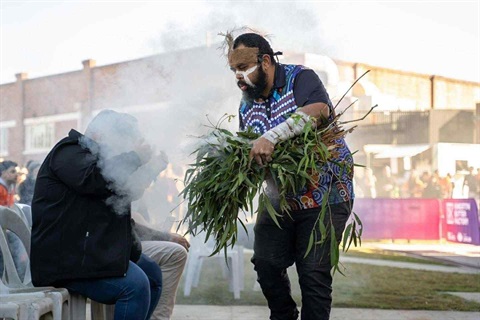 smoking ceremony at Naidoc Week.jpg