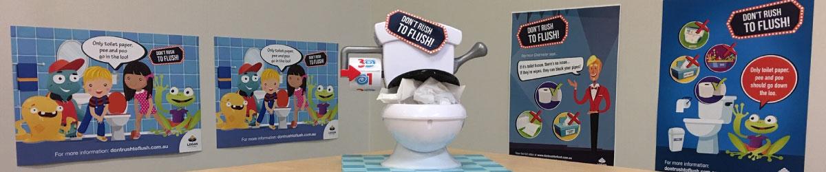 Rush to flush