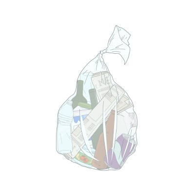 Recyclables in plastic bags