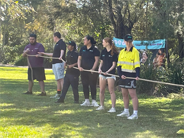 Tug of War at the Lift Up Logan Fun Run Event