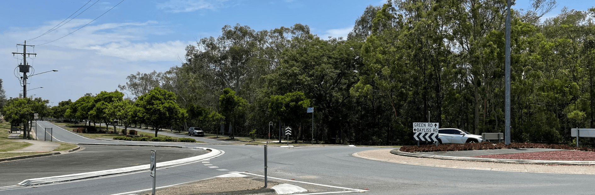 Bayliss Road and Green Road roundabout 