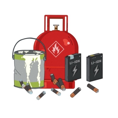 Batteries and hazardous waste