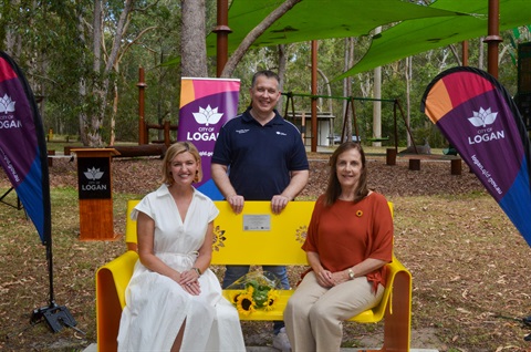 Allison Baden-Clay bench opening