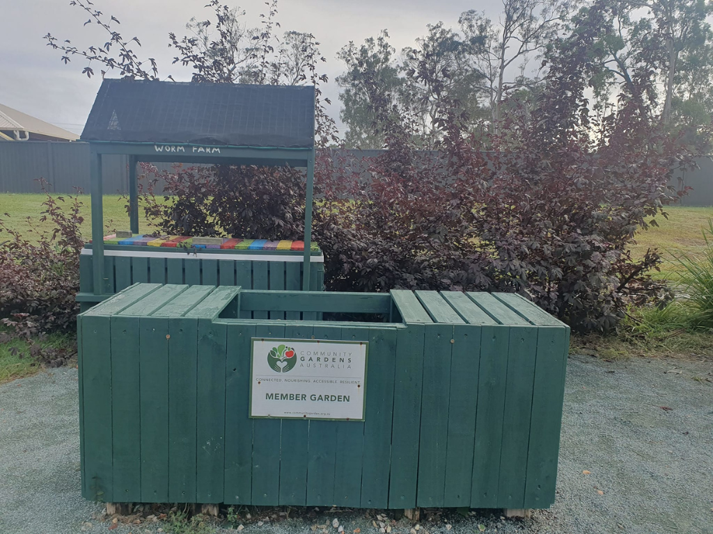 Worm farm at Jimbelungare Community Garden