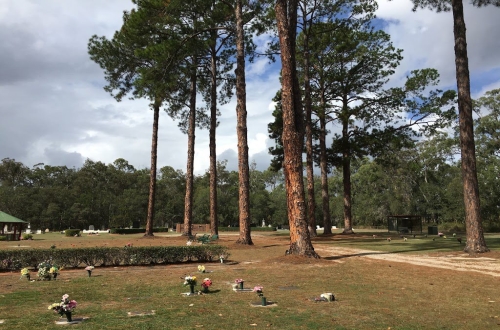 Lawn section at Logan Village