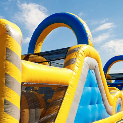 Inflatable water obstacles