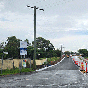 Roadworks at Logan Village