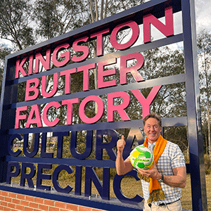 Mayor Darren Power at Kingston Butter Factory