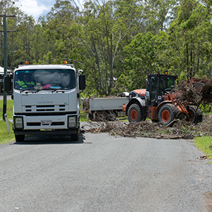 Council efforts remain focussed on restoring access along local roads and removing storm-related waste.