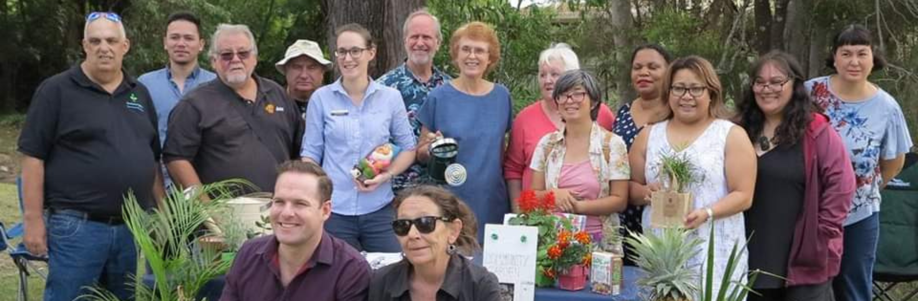 Jimbelungare Community Garden volunteers