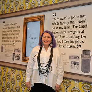 Dr Nicola Hooper in the Living Museum of Logan.