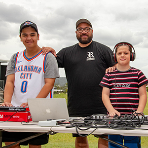 This is an image of three members of the Yarrabilba Youth Project.