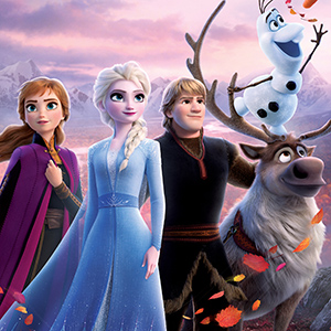 An image of the animated main characters of Frozen II which is one of the family movies that will screen in Beenleigh Town Square in coming months.
