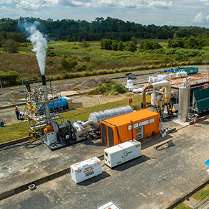 A picture of a biosolids facility