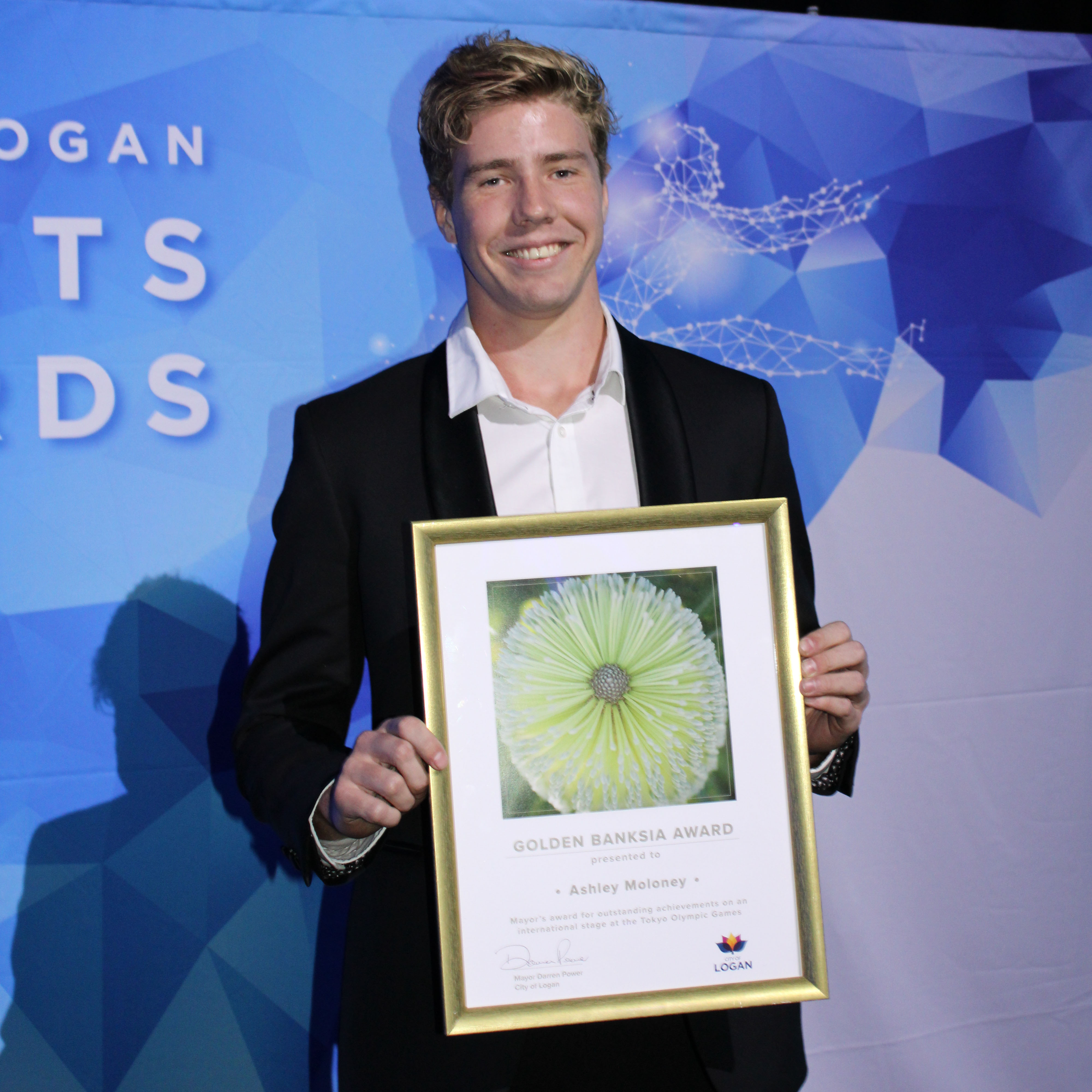 The 2021 City of Logan Sportsperson of the Year Ashley Moloney.