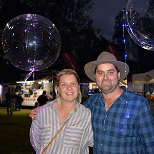A photograph of Ashley Harris and Luke Hennessy, who attended the hugely successful Boot Scootin Eats & Beats in Jimboomba in April. The next event is on Friday, June 25 at the Berrinba Wetlands.