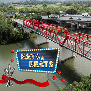 Love will be in the air at Eats & Beats at the Logan River Parklands on February 26.