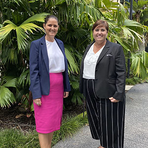 A photograph of Division 11 Councillor Natalie Willcocks, the new Chairperson of the Logan City Council City Governance Committee and Division 12 Councillor Karen Murphy, the Deputy Chairperson.