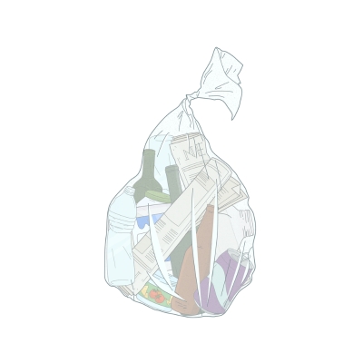 Recyclables in plastic bags