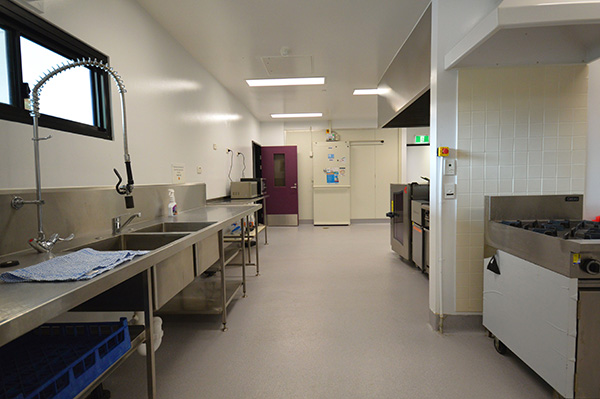 commercial kitchen at Tudor Park community centre