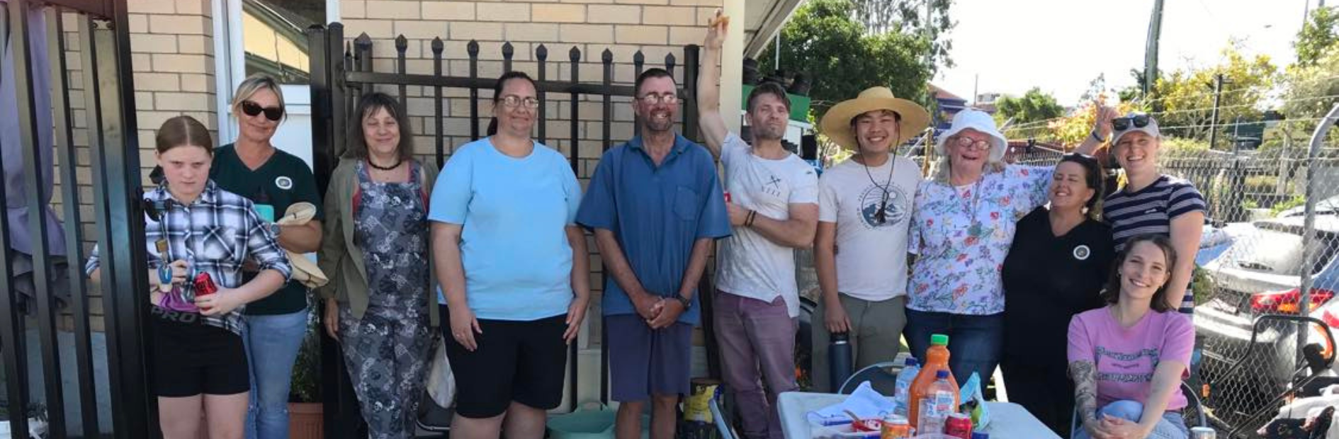 Group photo of the Beenleigh community gardens volunteers